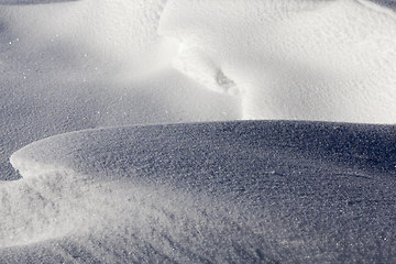 Image showing Snowdrifts in winter