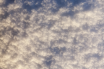 Image showing Snow drifts in winter