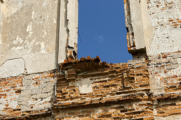 Image showing ruins made of red brick