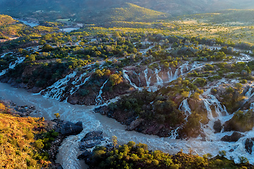 Image showing Epupa Falls on the Kunene River in Namibia