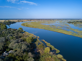 Image showing Okavango delta river in north Namibia, Africa