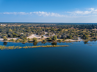 Image showing Okavango delta river in north Namibia, Africa