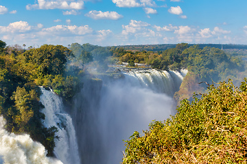 Image showing The Victoria falls, Zimbabwe, Africa