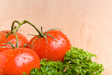 Image showing tomatoes on kitchen countertop