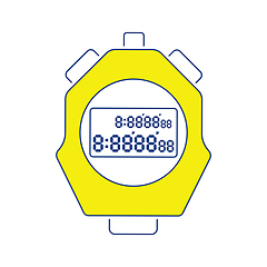 Image showing Icon of stopwatch