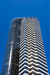 Image showing apartment building against blue sky