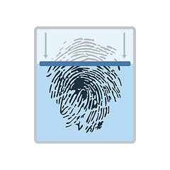 Image showing Fingerprint scan icon