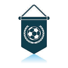 Image showing Football Pennant Icon