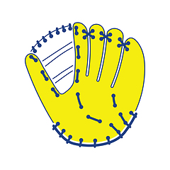 Image showing Baseball glove icon