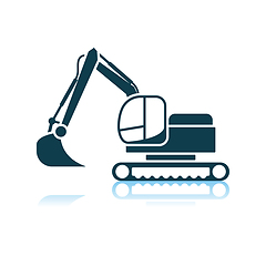 Image showing Icon Of Construction Bulldozer