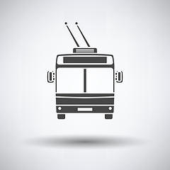 Image showing Trolleybus icon front view