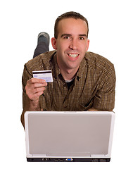 Image showing Happy Online Shopper