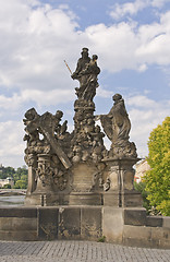 Image showing Statue on Charles Bridge,Prague