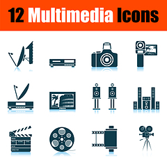 Image showing Multimedia Icon Set