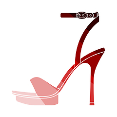 Image showing Woman High Heel Sandal Icon