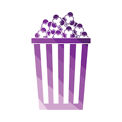 Image showing Cinema popcorn icon