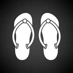 Image showing Spa Slippers Icon