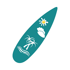 Image showing Surfboard icon