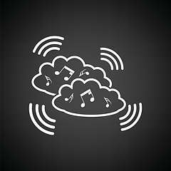 Image showing Music cloud icon