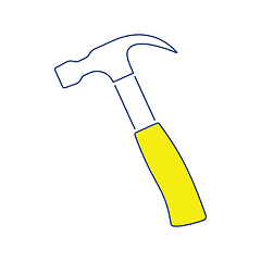 Image showing Icon of hammer