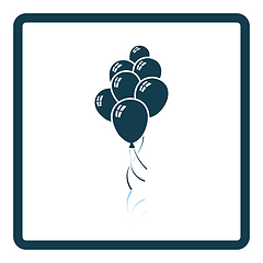 Image showing Party balloons and stars icon