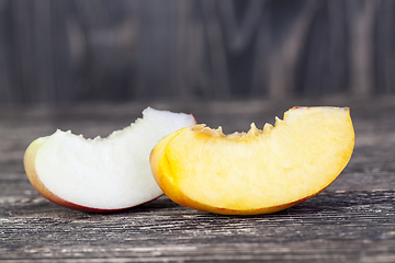 Image showing two varieties of peach