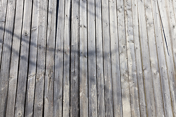 Image showing damaged old pine shed