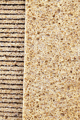 Image showing thin crispy rye bread