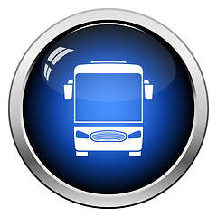 Image showing Tourist bus icon front view