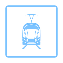 Image showing Tram Icon Front View