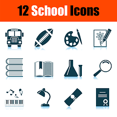 Image showing School Icon Set