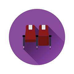 Image showing Cinema seats icon