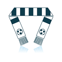 Image showing Football Fans Scarf Icon