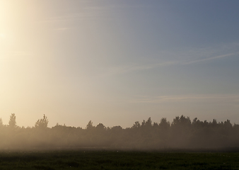 Image showing landscape with sunset