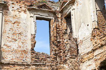 Image showing ruins made of red brick