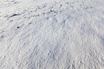 Image showing snow-covered hill