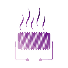 Image showing Electrical heater icon