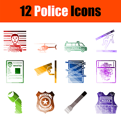 Image showing Police Icon Set