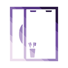 Image showing Bathroom mirror icon