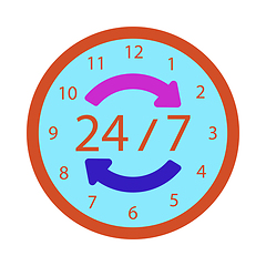 Image showing 24 Hour Icon