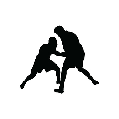 Image showing Boxing silhouette