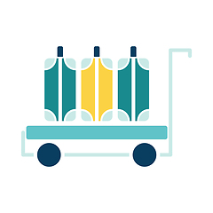Image showing Luggage cart icon