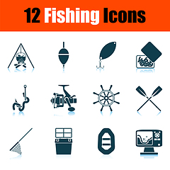 Image showing Fishing Icon Set