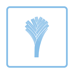 Image showing Leek onion  icon