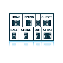 Image showing Baseball Scoreboard Icon