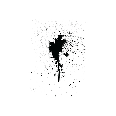 Image showing Abstract grunge blobs background