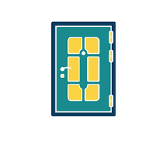 Image showing Apartments door icon