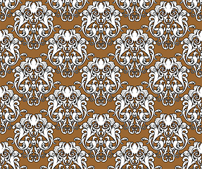 Image showing Damask Seamless Outline Pattern