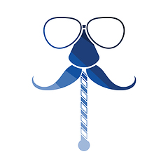 Image showing Glasses and mustache icon