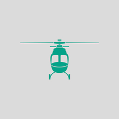 Image showing Helicopter Icon Front View